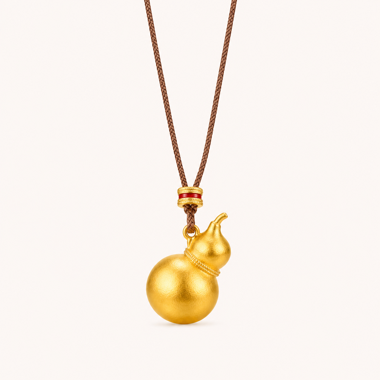 Antique Gold Gourd Abundance Necklace