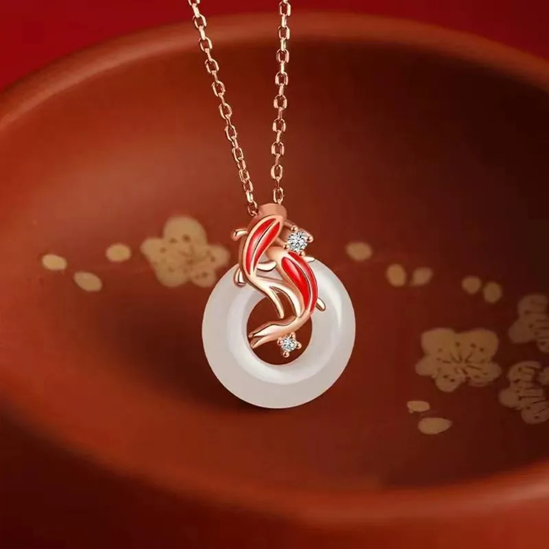 Koi Safe Journey Amulet Necklace