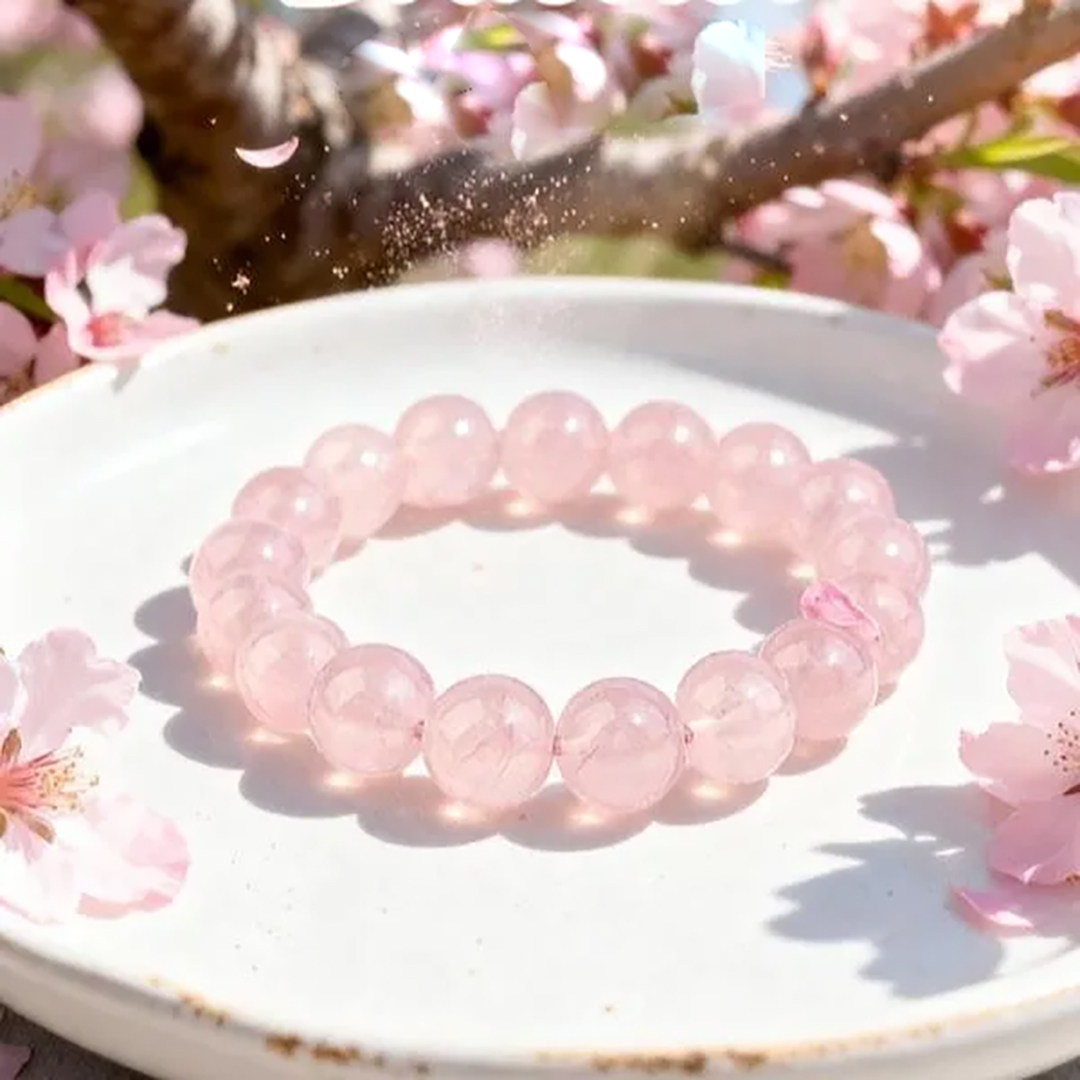 Rose Quartz Heart Alignment Bracelet