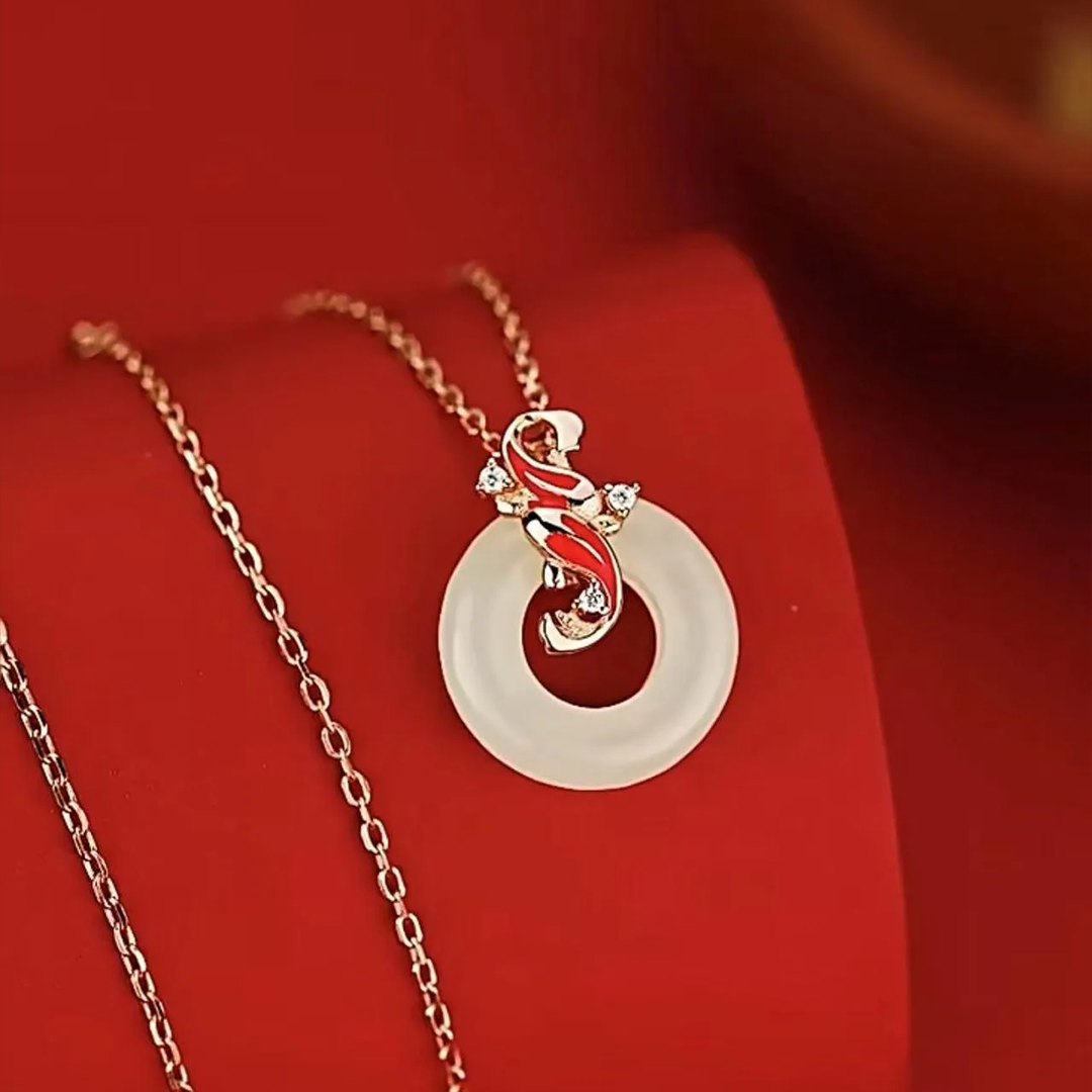 Koi Safe Journey Amulet Necklace
