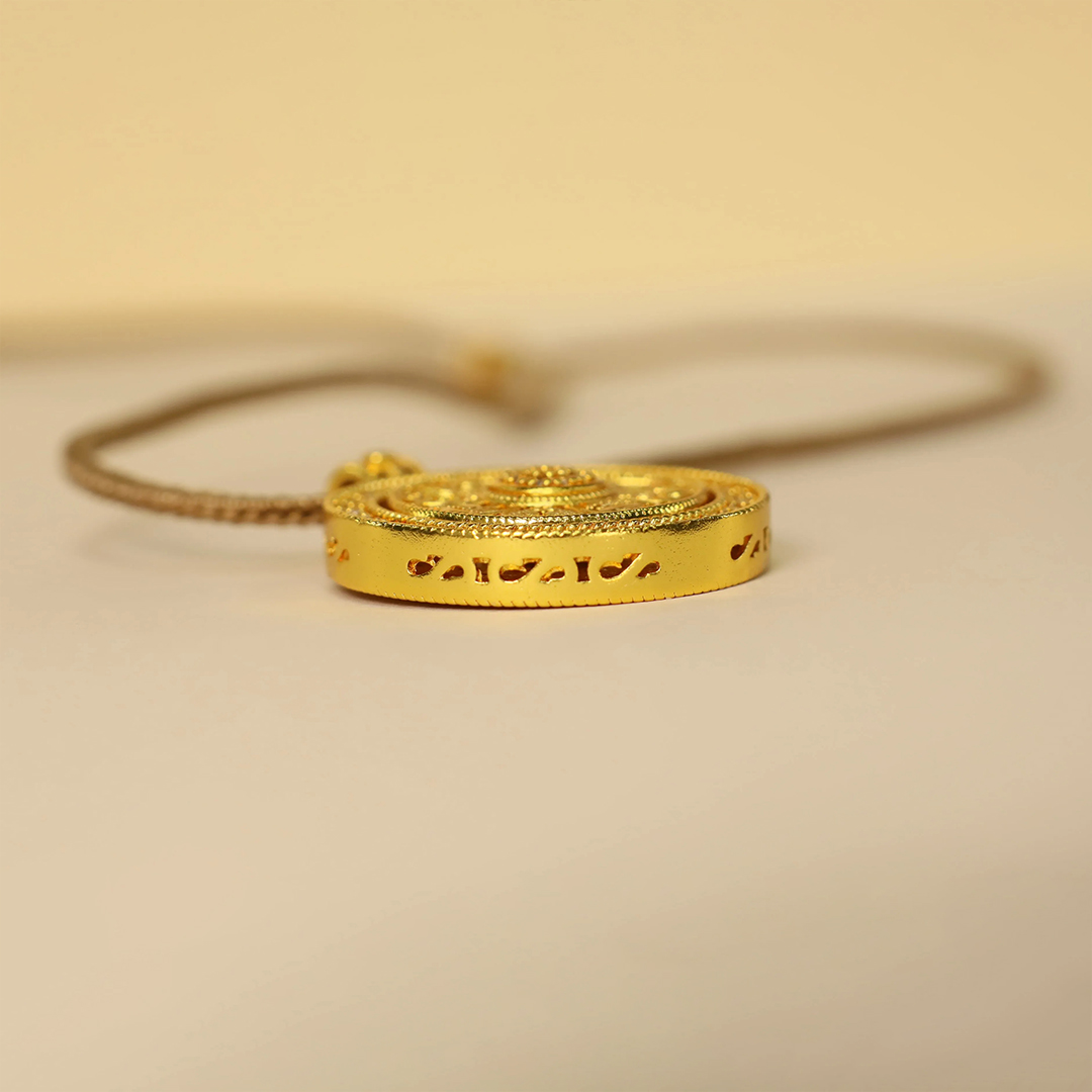 Eight Treasures Compass Clear Path Necklace
