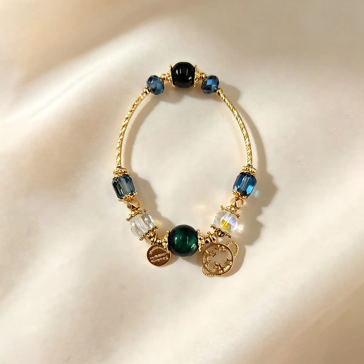 Starry Night Tiger's Eye Courage Bracelet