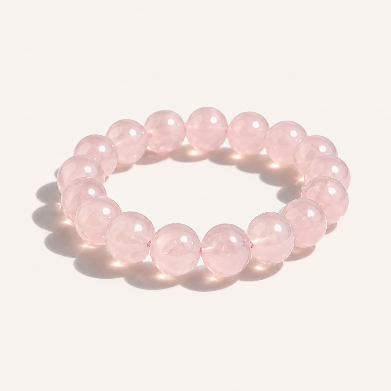 Rose Quartz Heart Alignment Bracelet