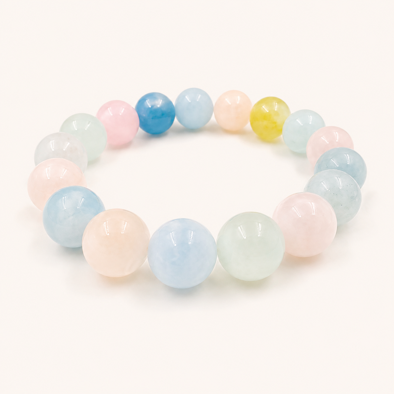 Morganite Gentle Heart Bracelet