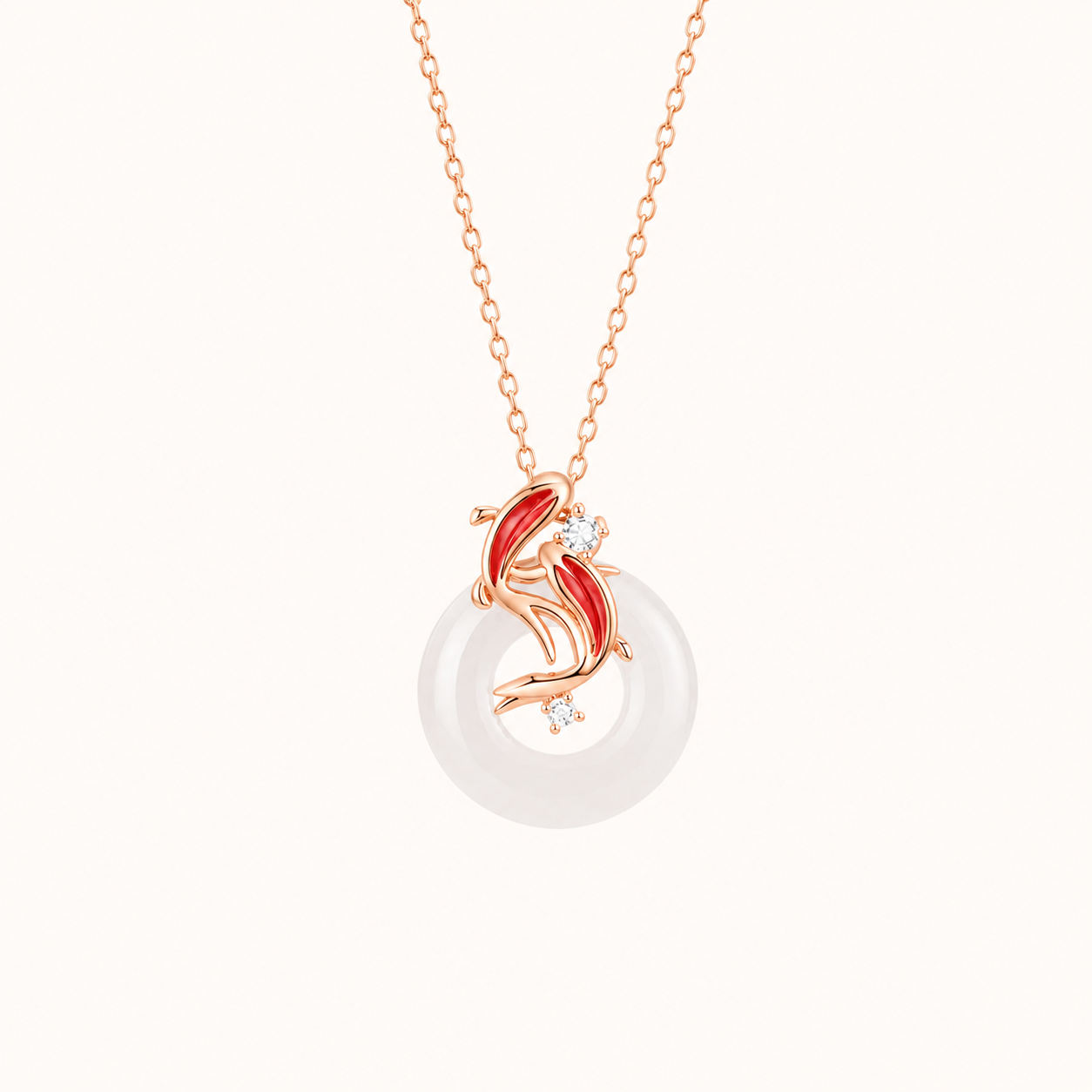 Koi Safe Journey Amulet Necklace