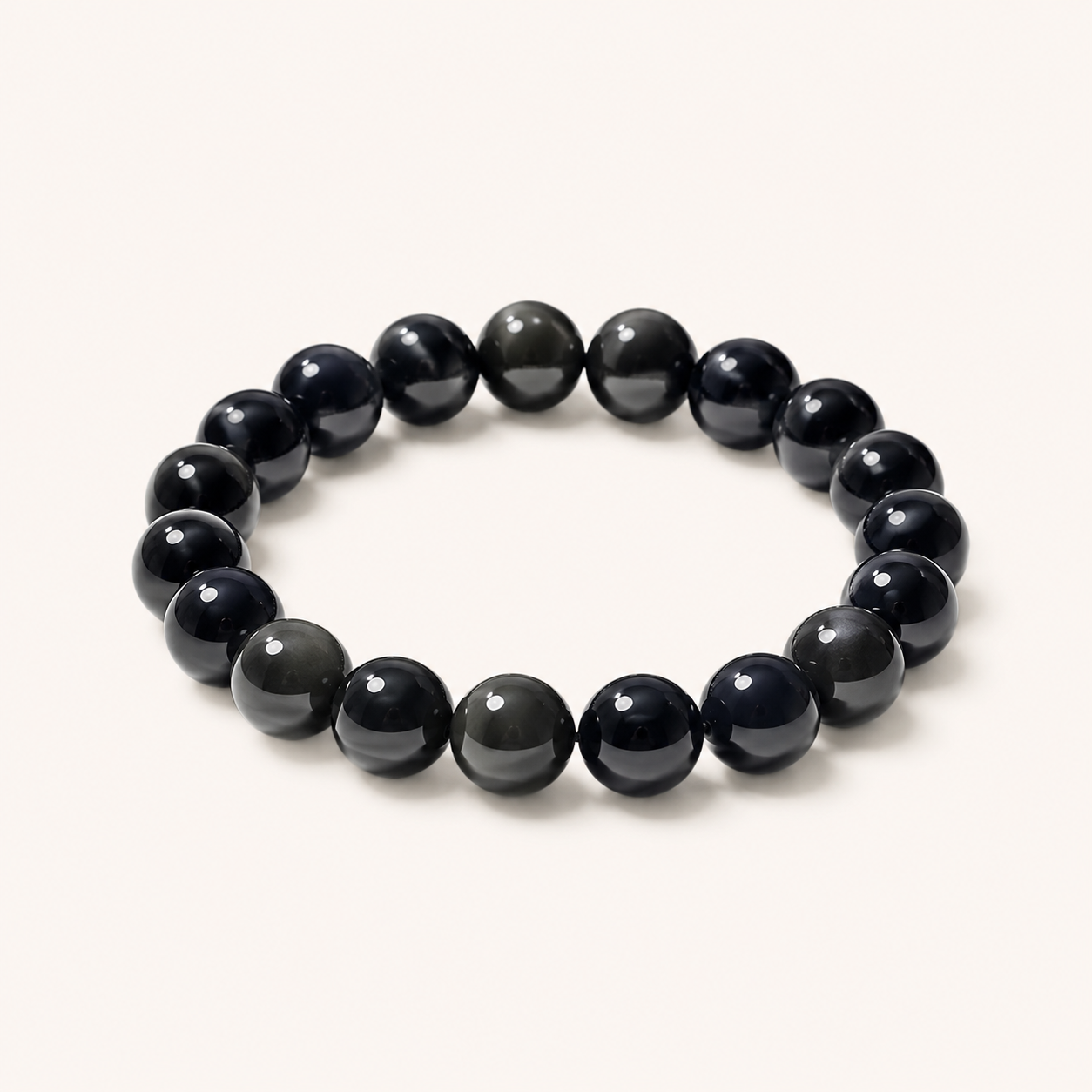 Black Vajra Obsidian Protection Bracelet