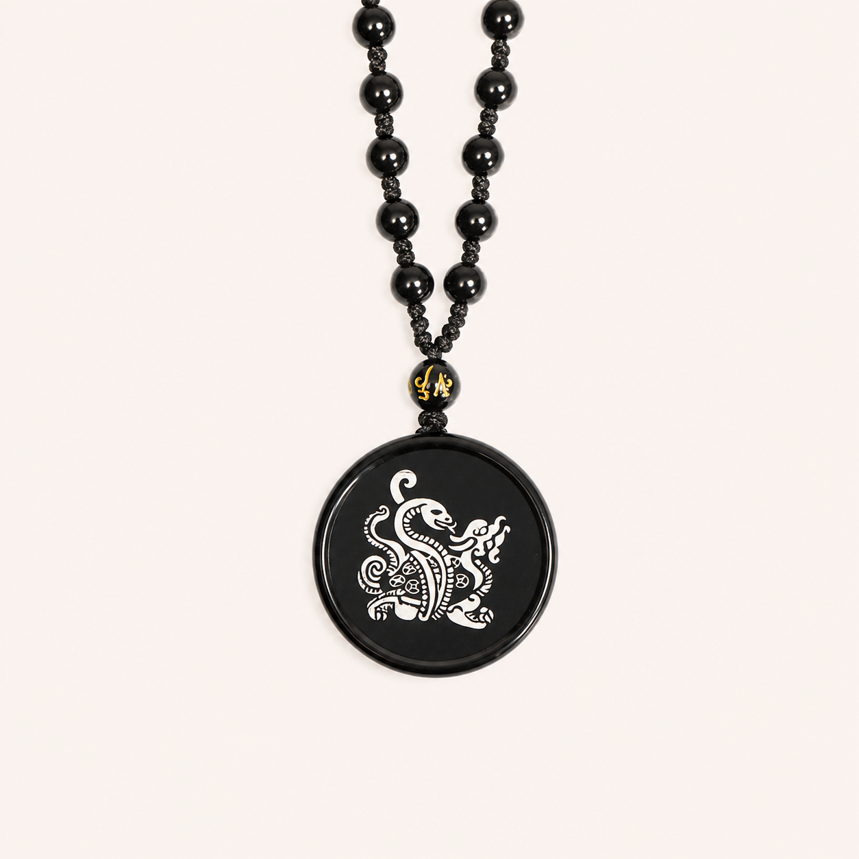 Obsidian Xuanwu Guardian Necklace