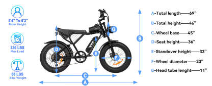🔥YVY K20 Lite Fat Tire Electric Bicycle