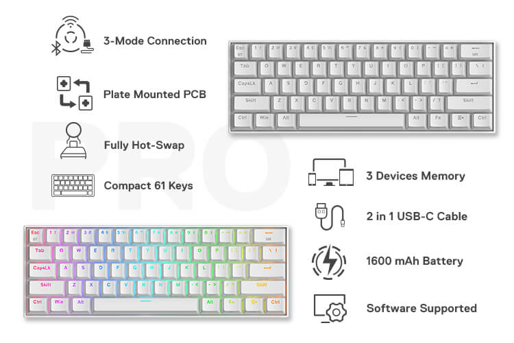 draconic k530 tri-mode keyboard