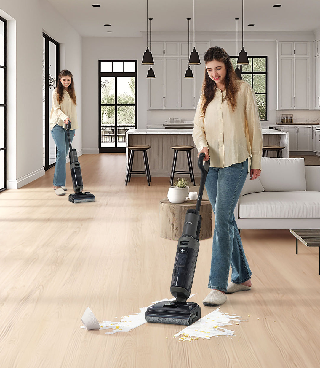 FLOOR ONE i6 Stretch Lavapavimenti e Aspirapolvere Senza Fili