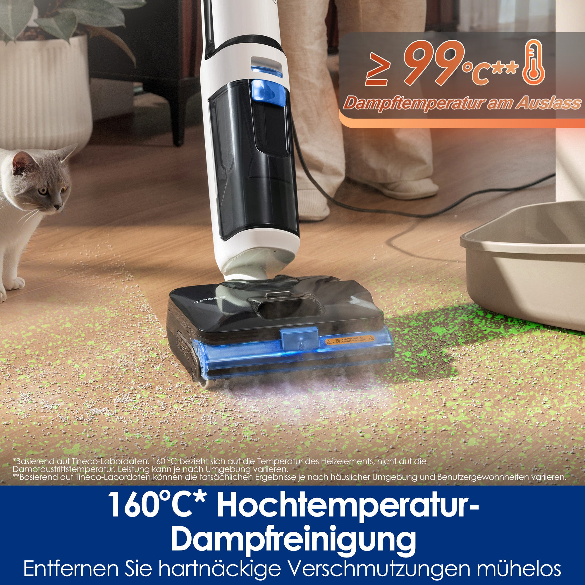  Floor One S6 Stretch Steam Lavapavimenti e Aspirapolvere a Vapore
