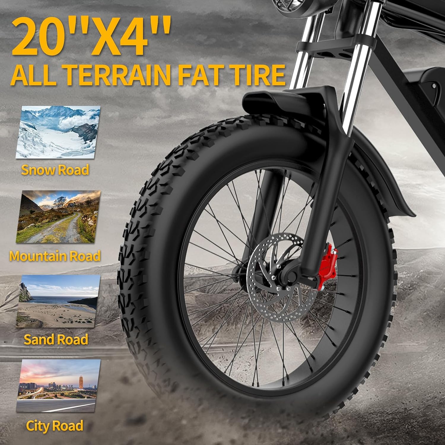 🔥YVY K20Pro Fat Tire Electric Bicycle