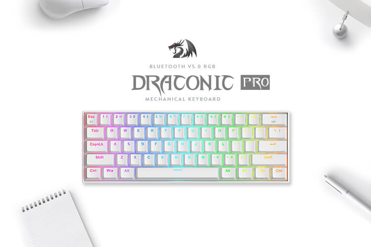 redragon k530 white tri-mode kb