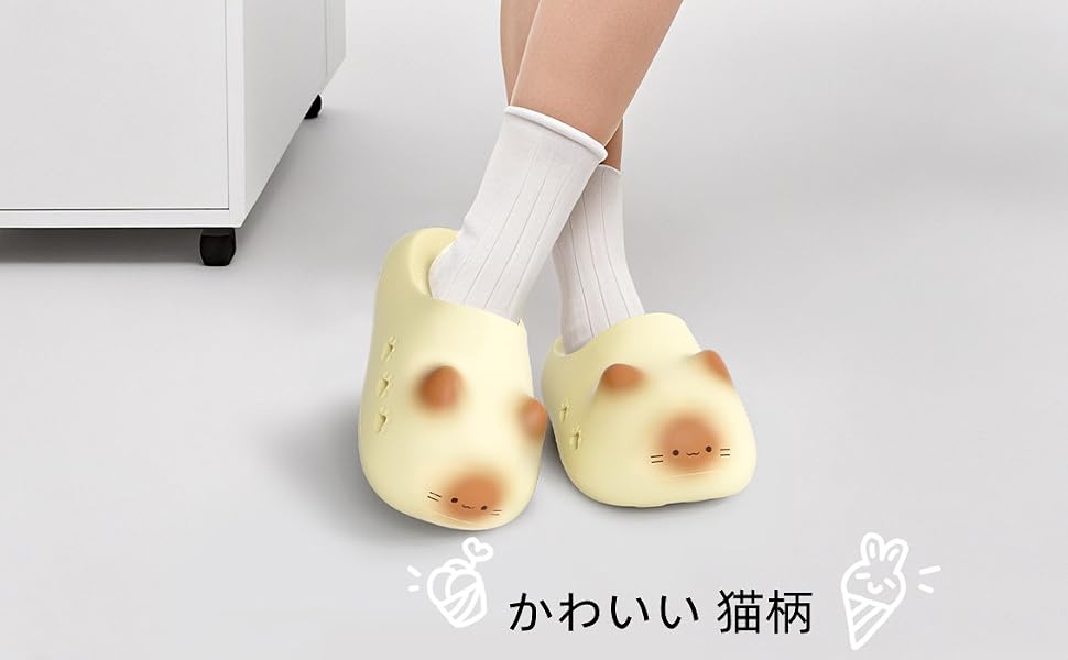 猫柄サンダル