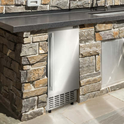 15” Undercounter Nugget Ice Maker, 66 lbs/day - Stainless Steel