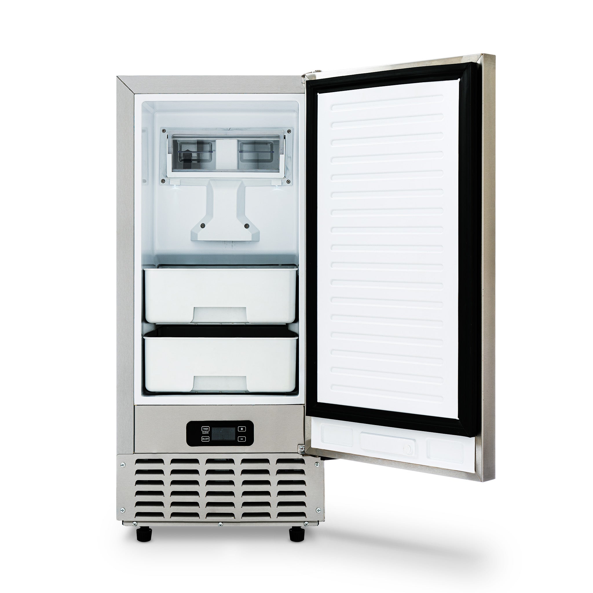 15” Undercounter Nugget Ice Maker, 66 lbs/day - Stainless Steel
