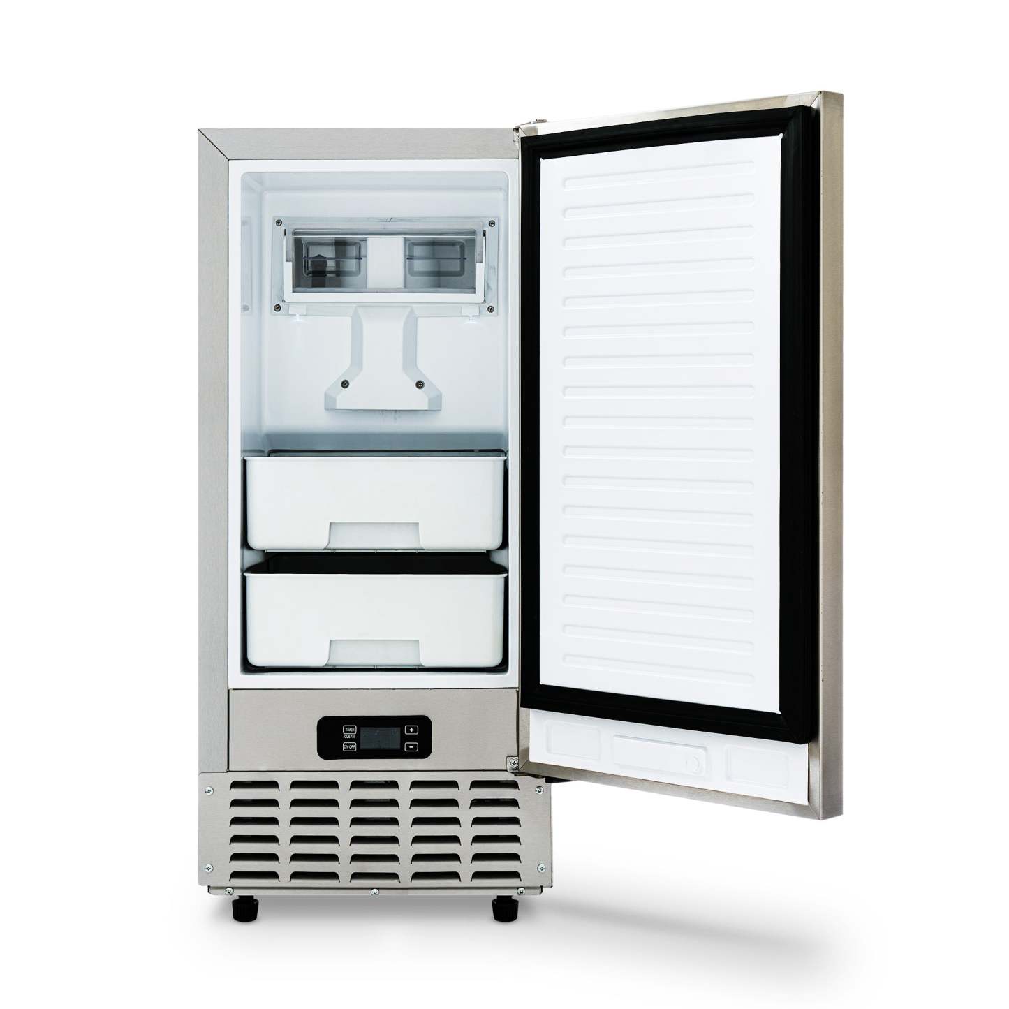 15” Undercounter Nugget Ice Maker, 66 lbs/day - Stainless Steel