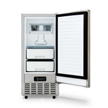15” Undercounter Nugget Ice Maker, 66 lbs/day - Stainless Steel