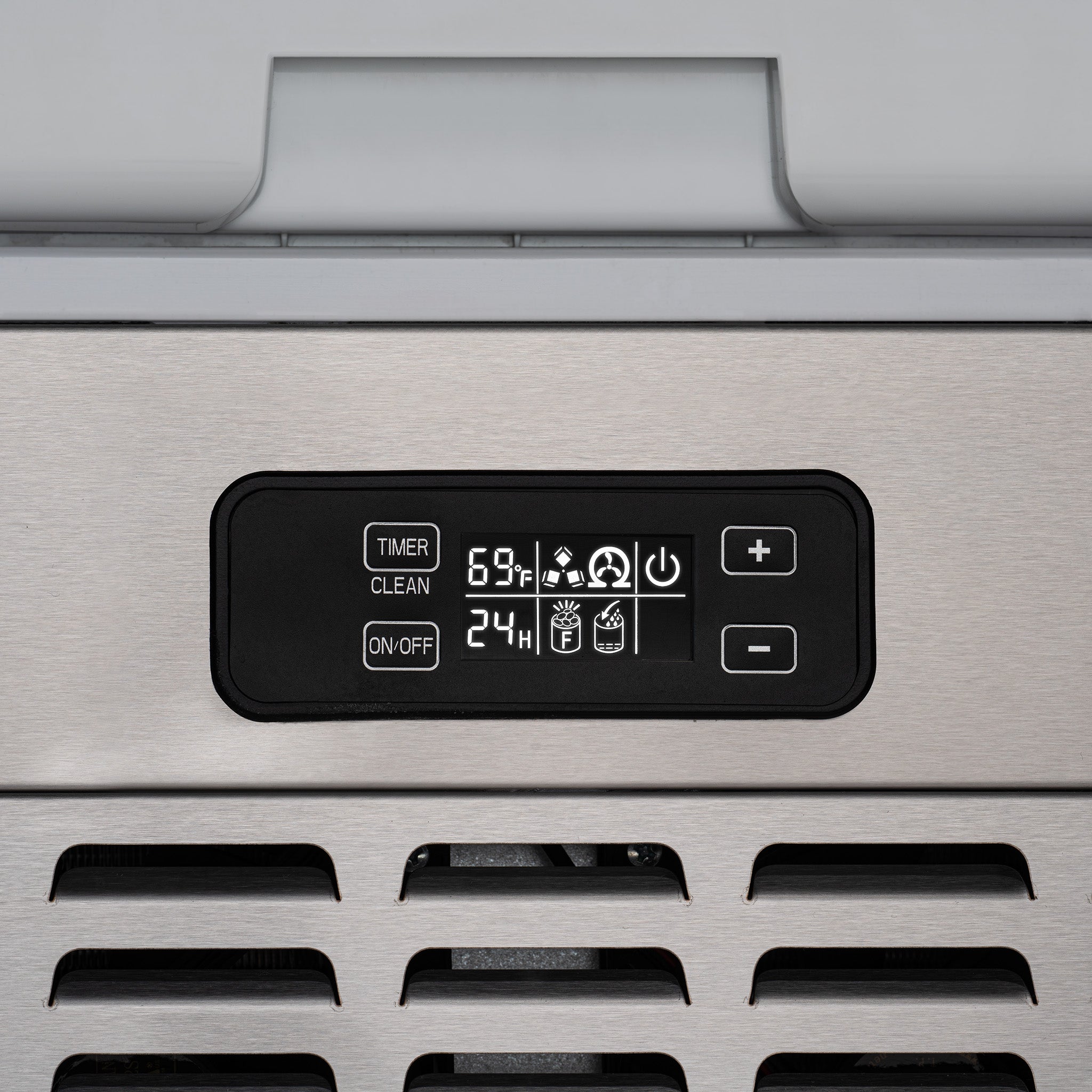 15” Undercounter Nugget Ice Maker, 66 lbs/day - Stainless Steel