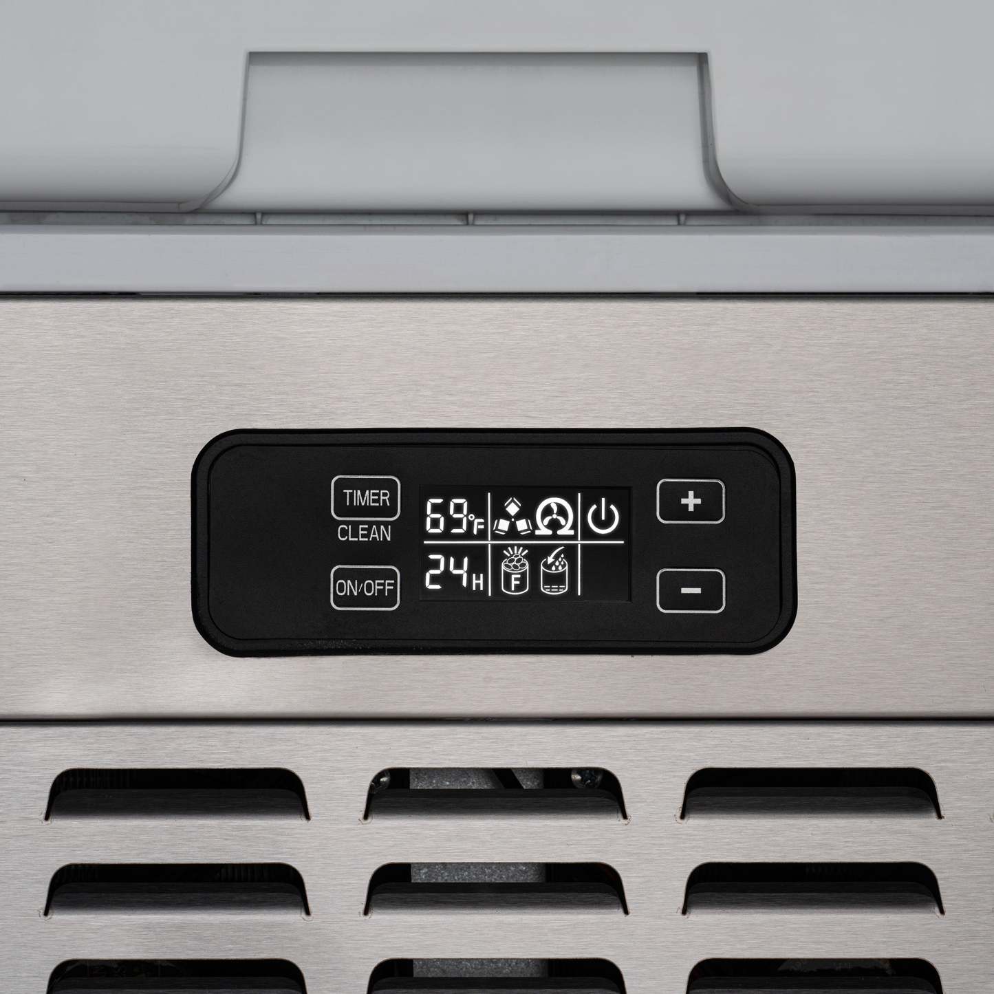 15” Undercounter Nugget Ice Maker, 66 lbs/day - Stainless Steel