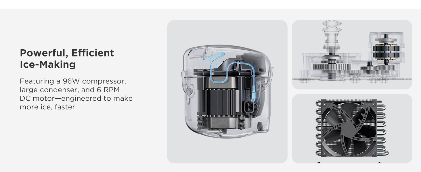 High-efficiency ice making