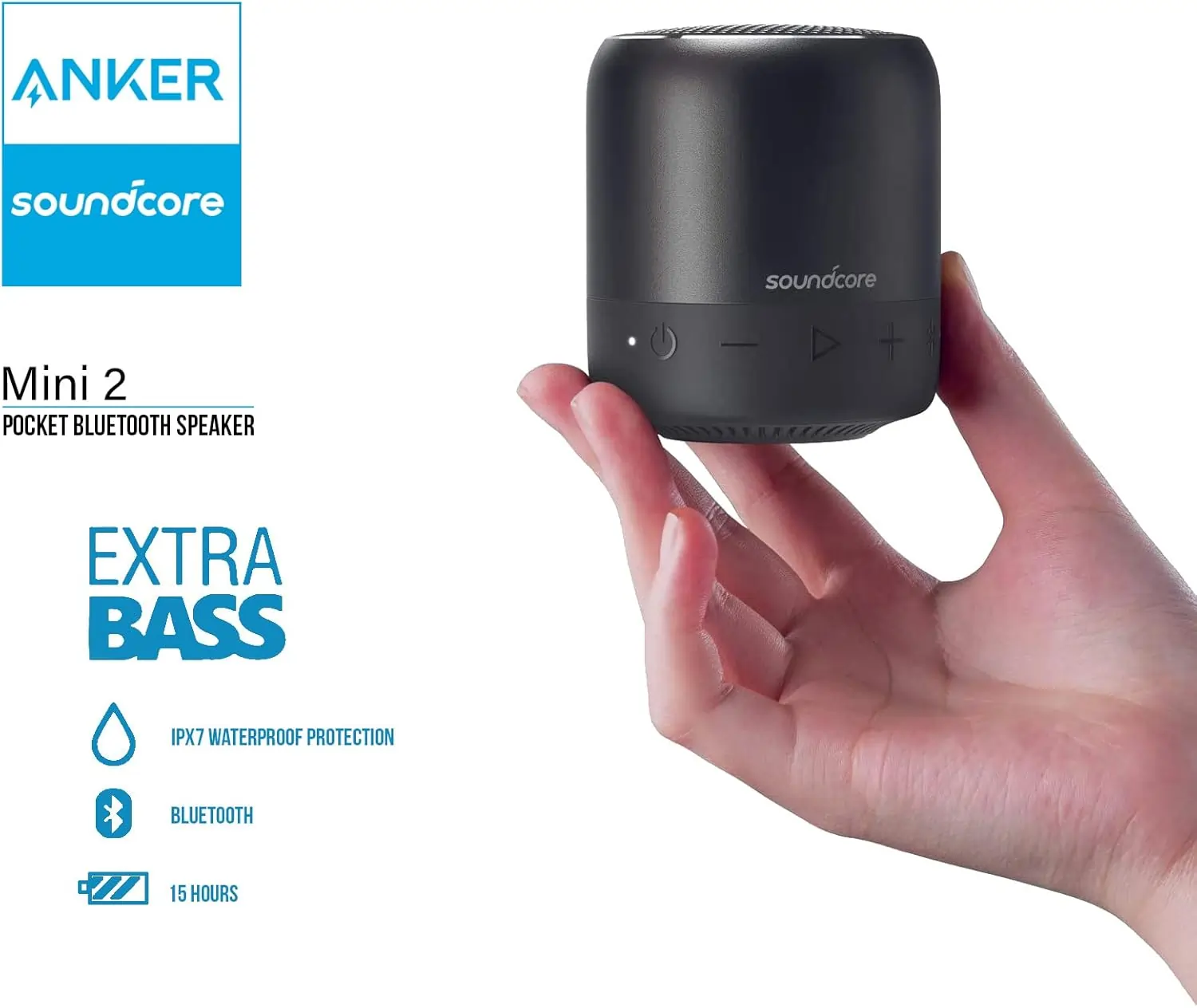 Anker Soundcore Mini 2 IPX7 waterproof speaker