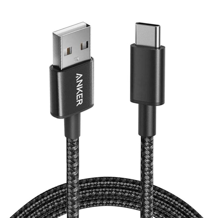 ANKER CABLE NYLON USB-C TO USB-A CABLE 6FT BLACK SN