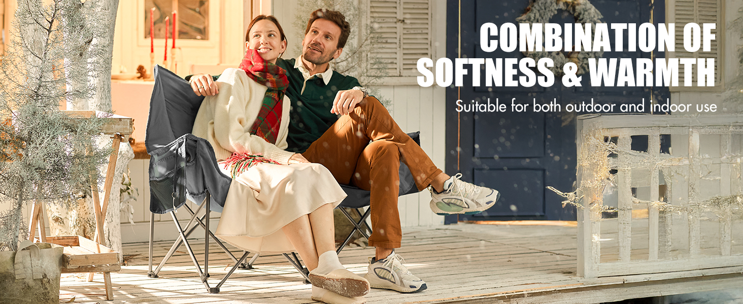 a couple sitting on a chair