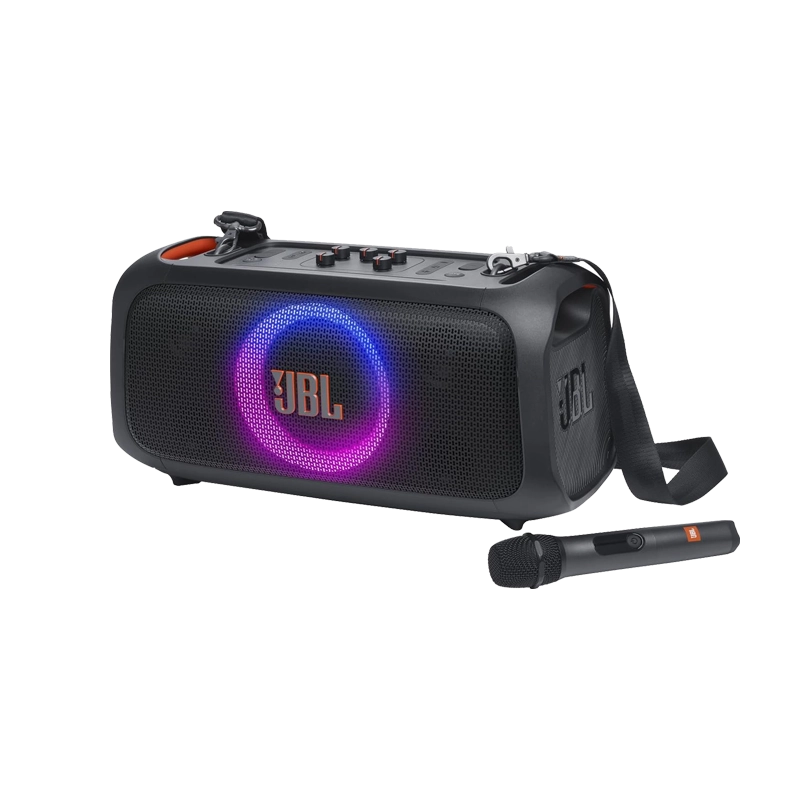 PartyBox On-The-Go Essential with 2x JBL Wireless Microphones