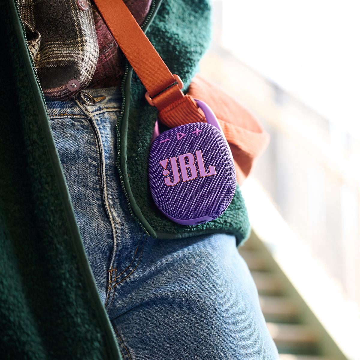  Clip 5 Ultra Portable Bluetooth Speaker with gSport Silicone Sleeve (Purple)