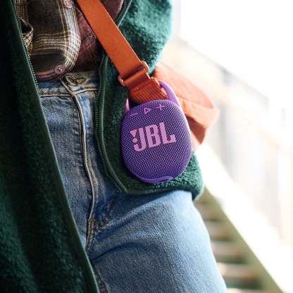  Clip 5 Ultra Portable Bluetooth Speaker with gSport Silicone Sleeve (Purple)