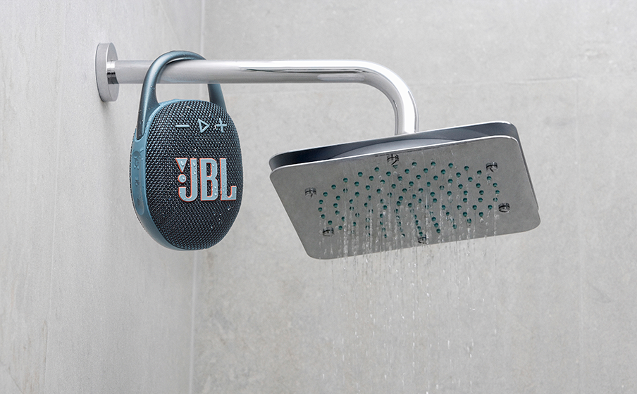 JBL Clip 5 Bluetooth speaker with carabiner