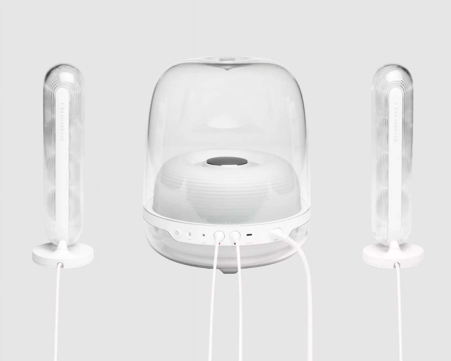 Restored  HKSOUNDSTICK4WAM-Z SoundSticks 4 Bluetooth Wireless 2.1 Speaker System, White (Refurbished)