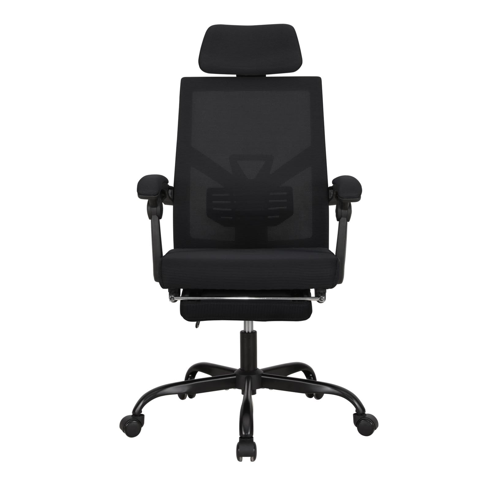 eclife Ergonomic Mesh Office Chair with Adjustable Lumbar Support & Footrest Beige