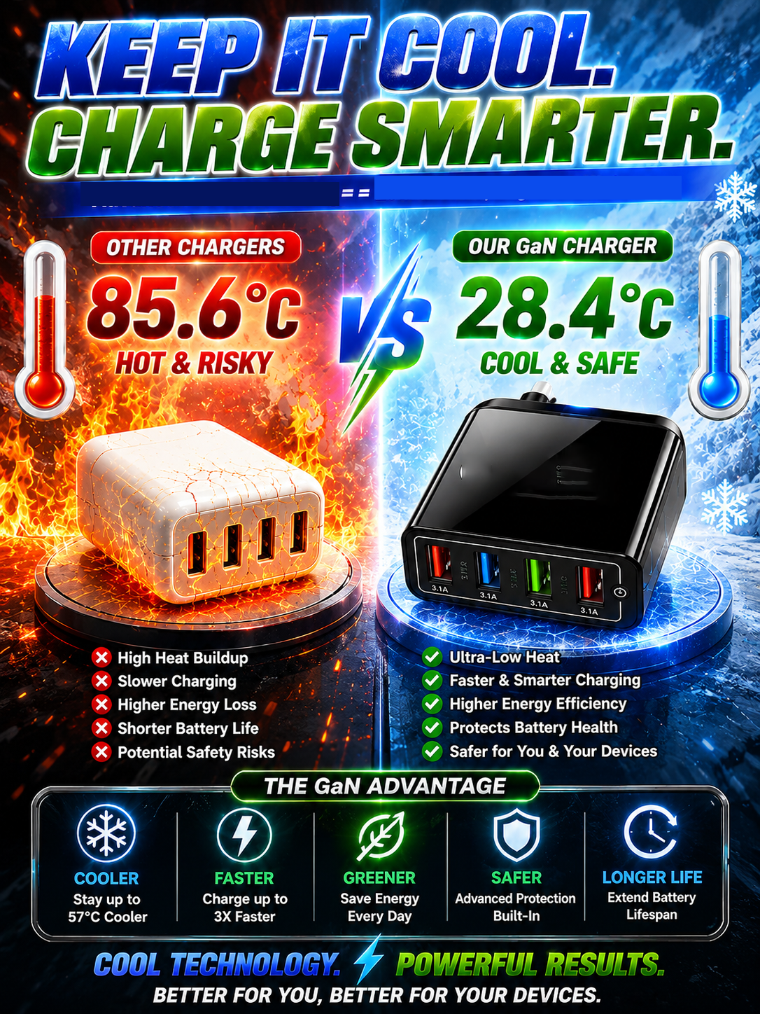 Improve Your Phone's Battery Life⚡4-in-1 Travel Charger🚀 Make your 4-year-old smartphone charge faster than a new one