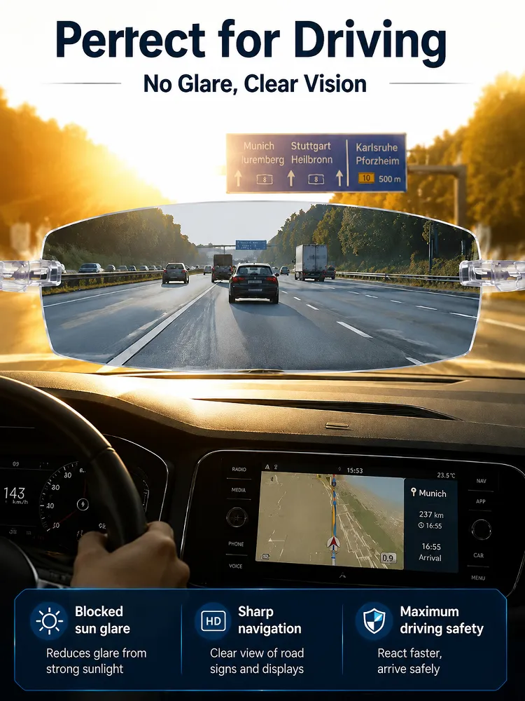 0.01s Auto-Focus Progressive Glasses +1.00~+7.00D Stepless for Reading & Driving