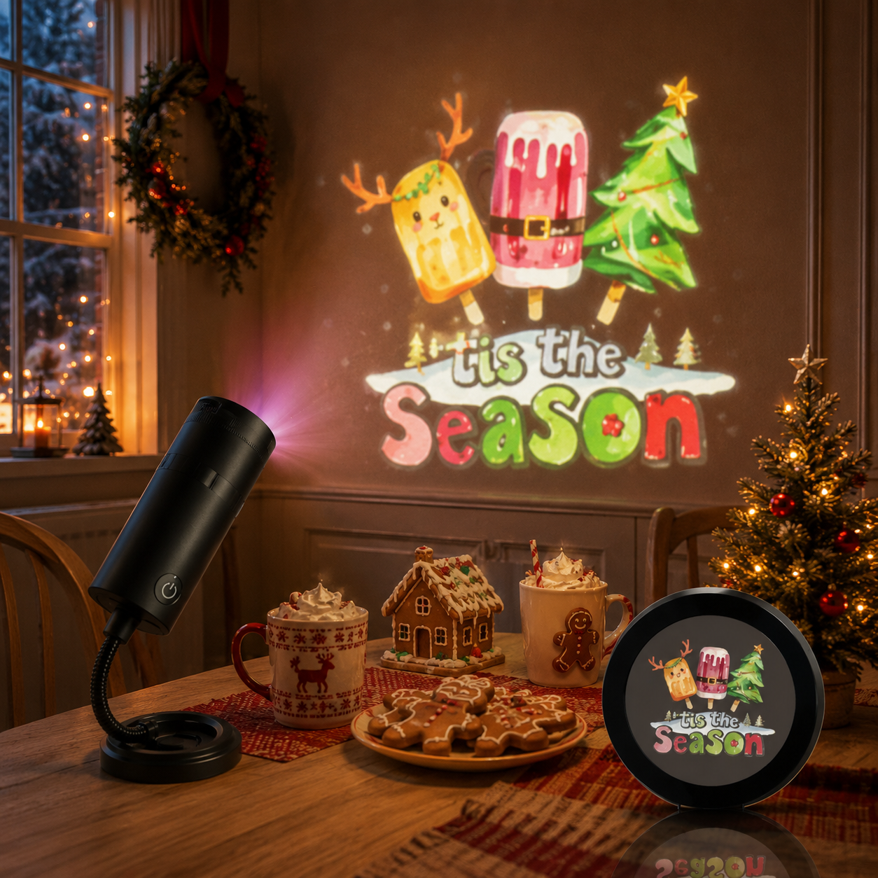 🎄 Christmas Limited Edition Projection Lenses Only – 6 Exclusive Festive Scenes