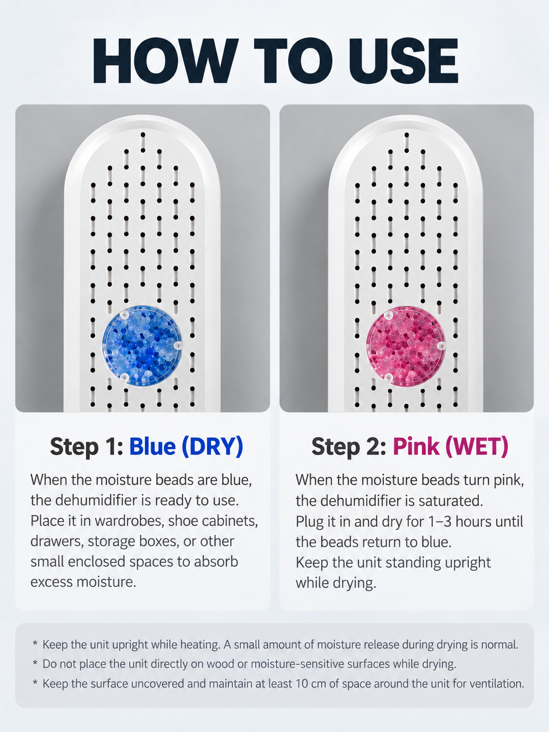 💧 DAMP WARDROBE? WET WINDOWS? MUSTY CORNERS? PULL THE MOISTURE OUT BEFORE IT TAKES OVER. 🔥 The Mini Reusable Household Dehumidifier Designed to Absorb Excess Moisture from Small Enclosed Spaces — Helping Keep Wardrobes, Bedrooms, Bathrooms, Cupboa