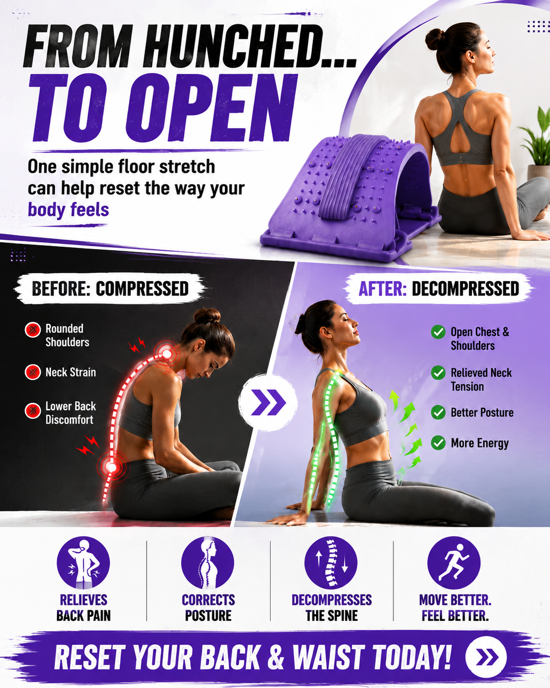 LIE DOWN FOR MINUTES — SEE A FLATTER, TIGHTER-LOOKING WAIST! The Effortless Waist-Sculpting Stretcher Designed to Make Your Midsection Look More Defined — Fast! 💪