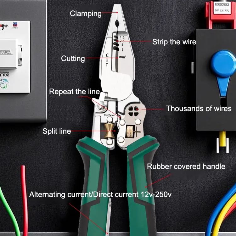 【All-in-One!】 Foldable Voltage Tester, Screwdriver, and Wire Stripper.