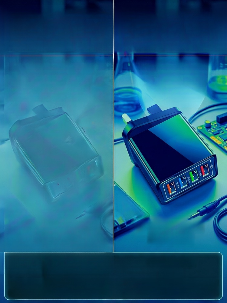 Four-Port Travel Charger for Extended Phone Battery Life