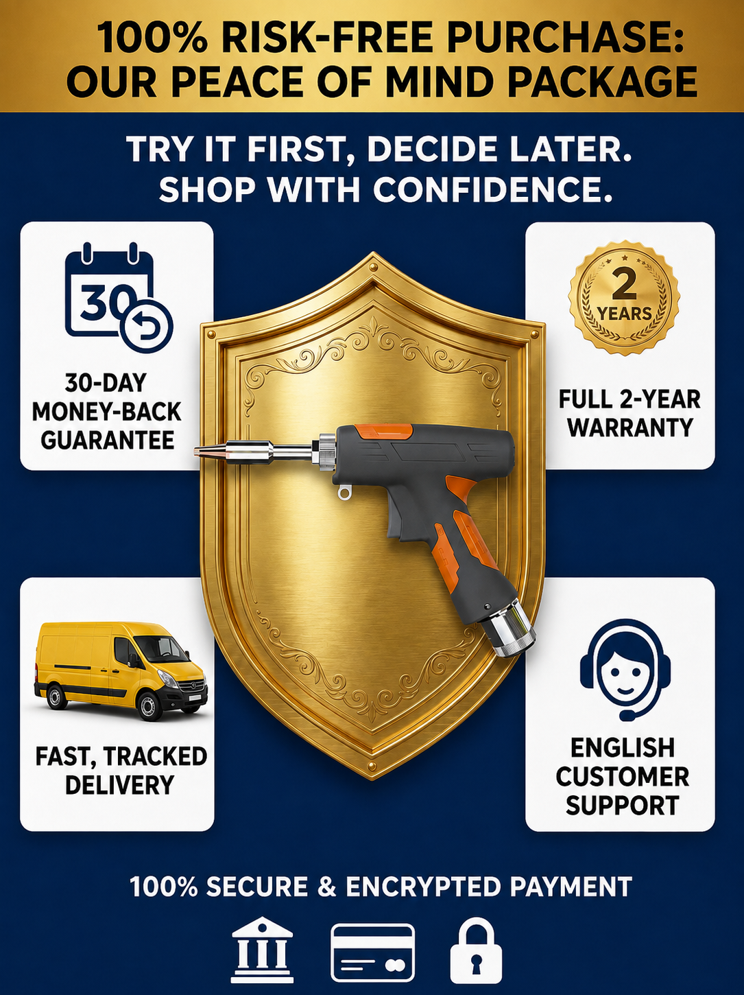 🏆 German Technology 5-in-1 Laser Welding Gun (Patented by German Engineers) | Easy DIY Repairs 🛠️ | Spark-Free Cutting & Rust Removal | 100% Burn-Proof Safety 🛡️ | Cordless & Generator-Free