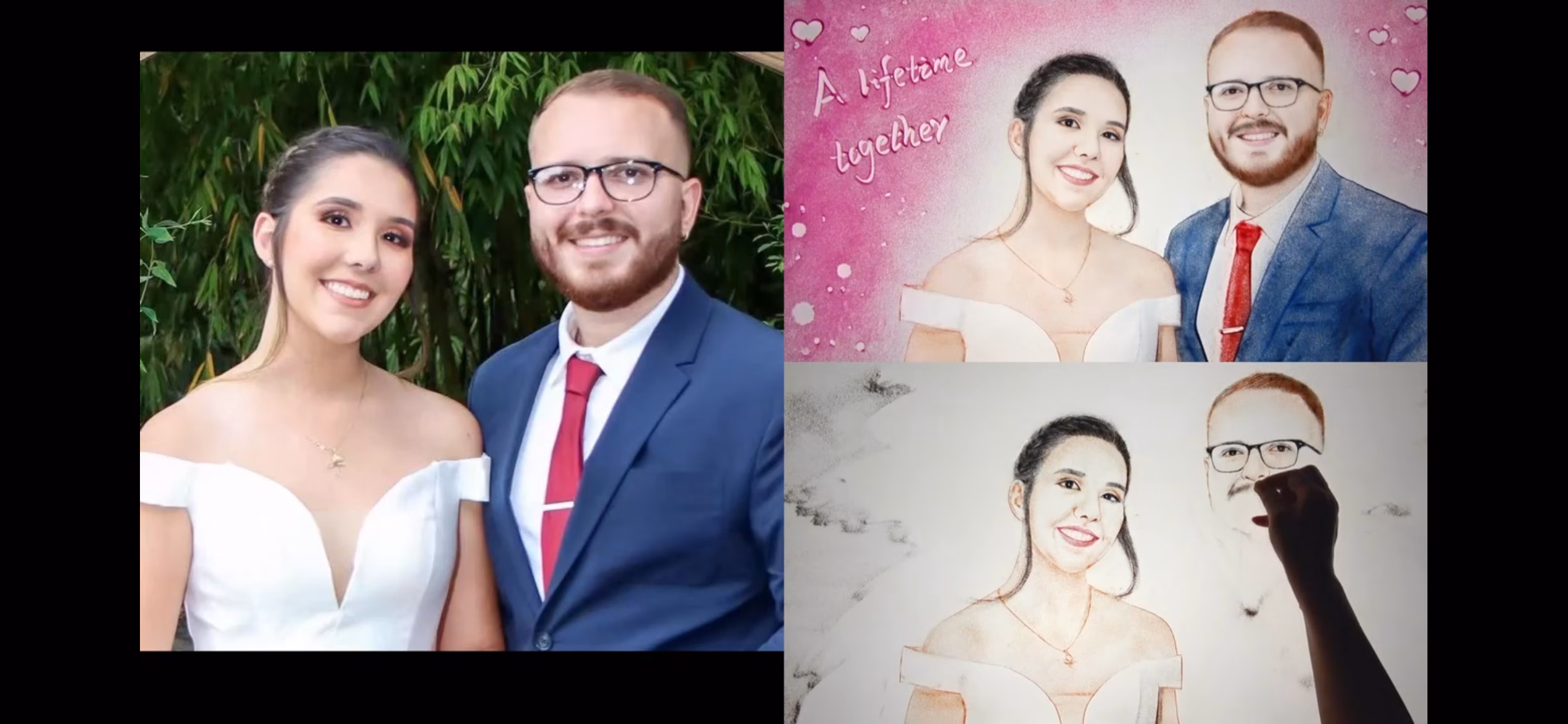 Custom Portrait Sand Art Video