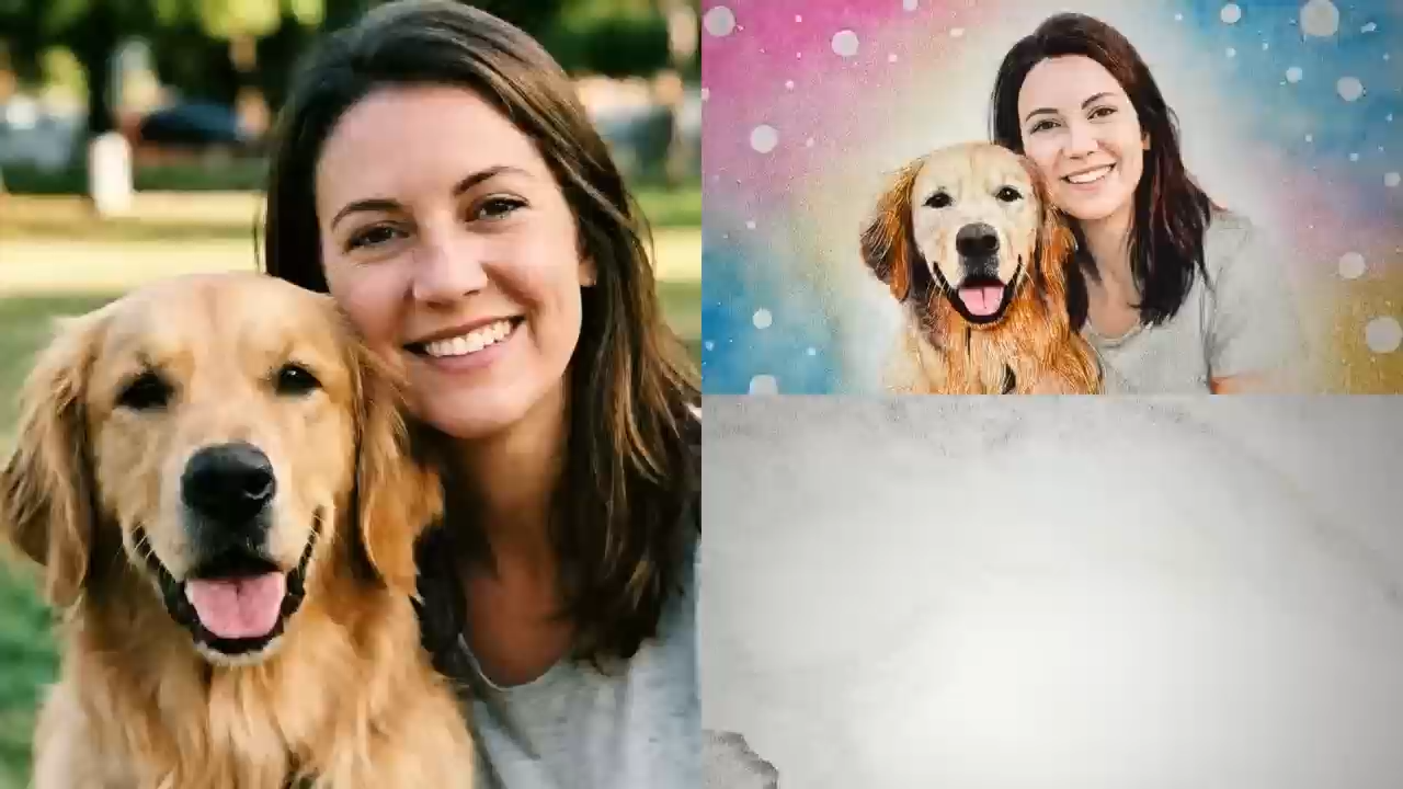 Handmade Custom Pet Portrait Sand Art Video