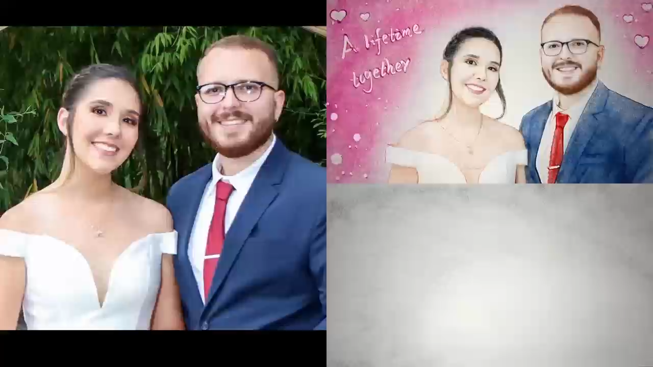 Handmade Custom Portrait Sand Art Video
