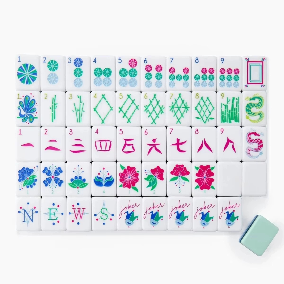 青色美式麻将