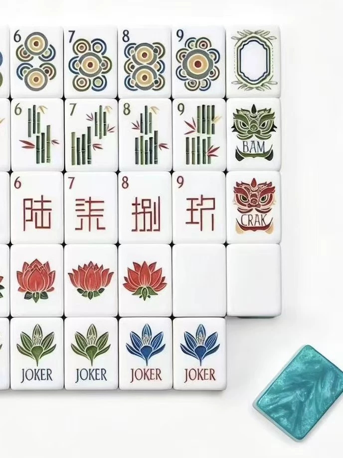 橄榄绿大理石美式麻将