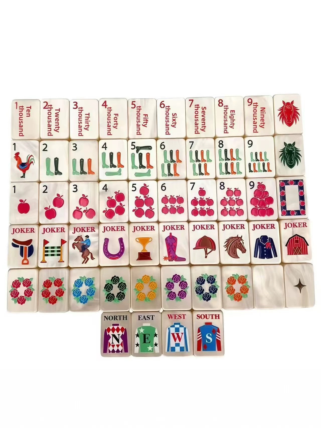透明马术款美式麻将
