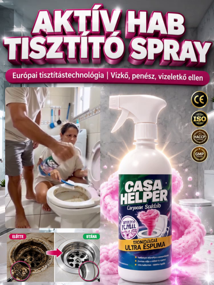 ✅ Felejtsd el a kemény vízkövet és a súrolást! Pink aktív hab WC-hez és csempéhez