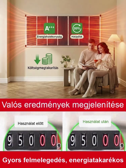 【3 másodperces gyorsfűtés】Kvantum-Grafén Szuper-Infrapanel az azonnali olcsó melegért!